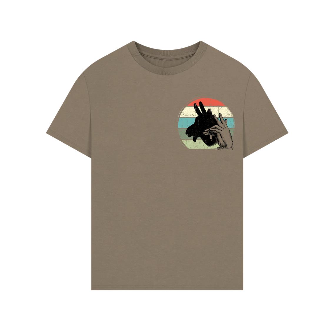 Donkey Shadow Art Animal Rescue Farm Animal Lover Design T-Shirt - Image 4