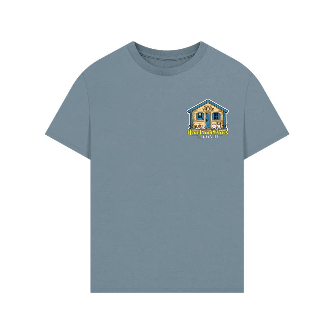 Heart and Paws In Every Dog Owner Animal Shelter Rescue Graphic T-Shirt - Image 2