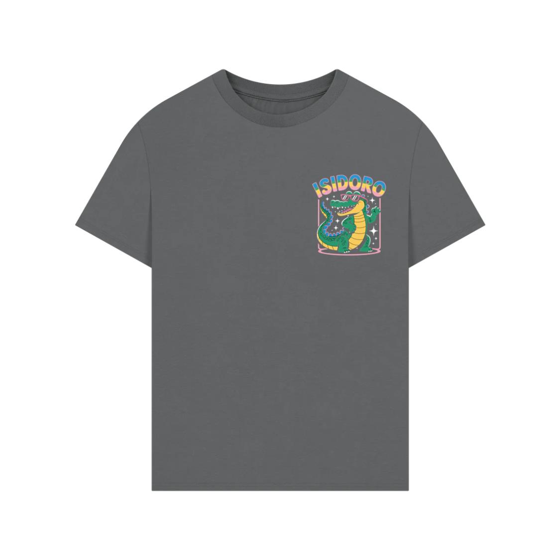 Isidoro Cool Crocodile Cartoon Graphic for Tropical Streetwear Vibe T-Shirt - Image 3