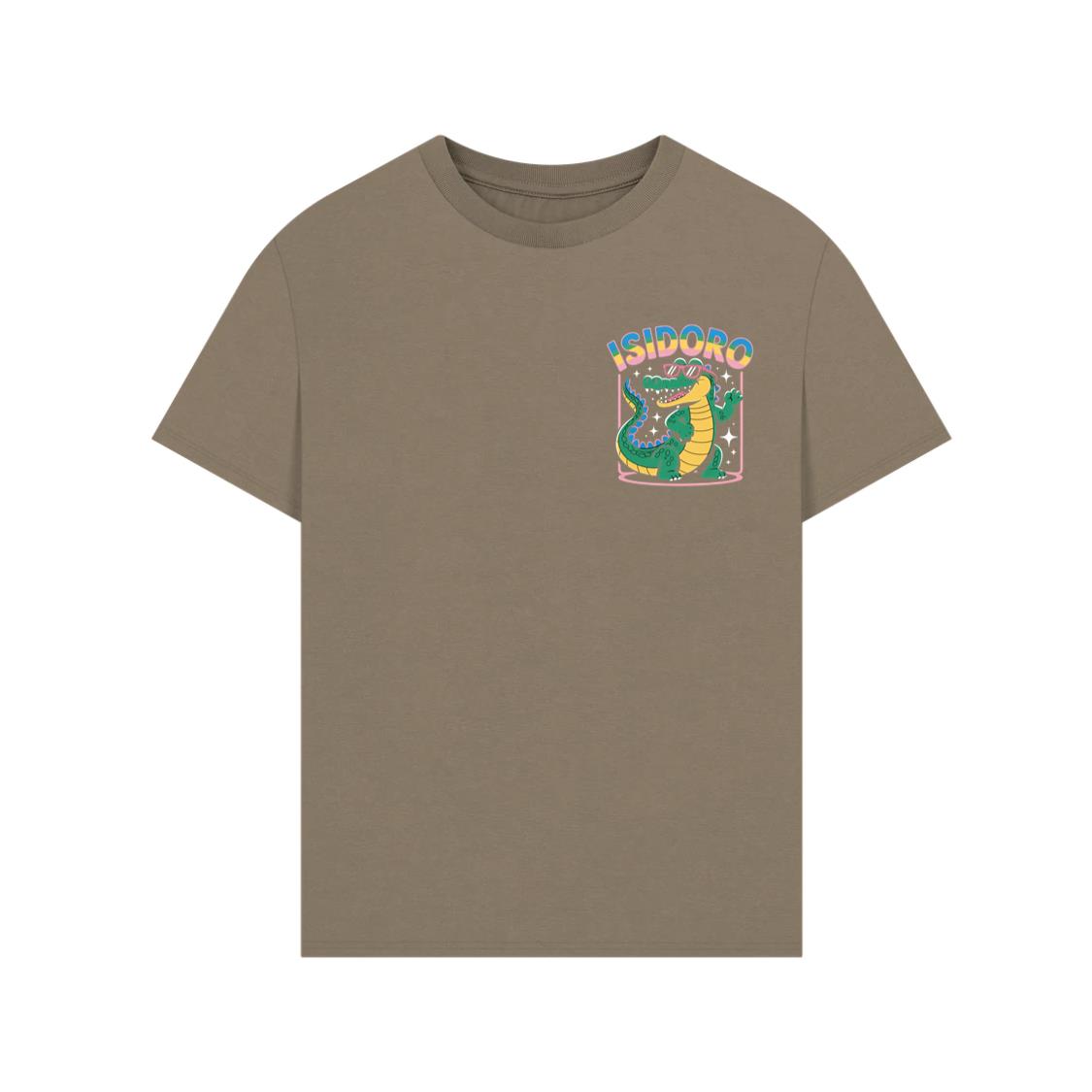 Isidoro Cool Crocodile Cartoon Graphic for Tropical Streetwear Vibe T-Shirt - Image 4