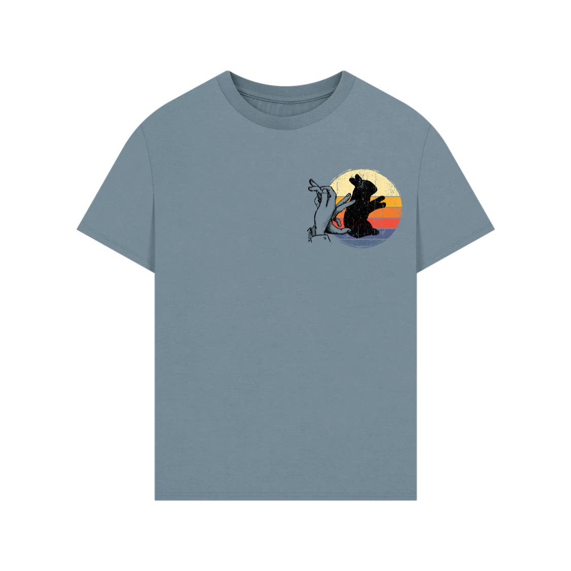 Rabbit Shadow Art Animal Rescue Pet Adoption Graphic T-Shirt - Image 2