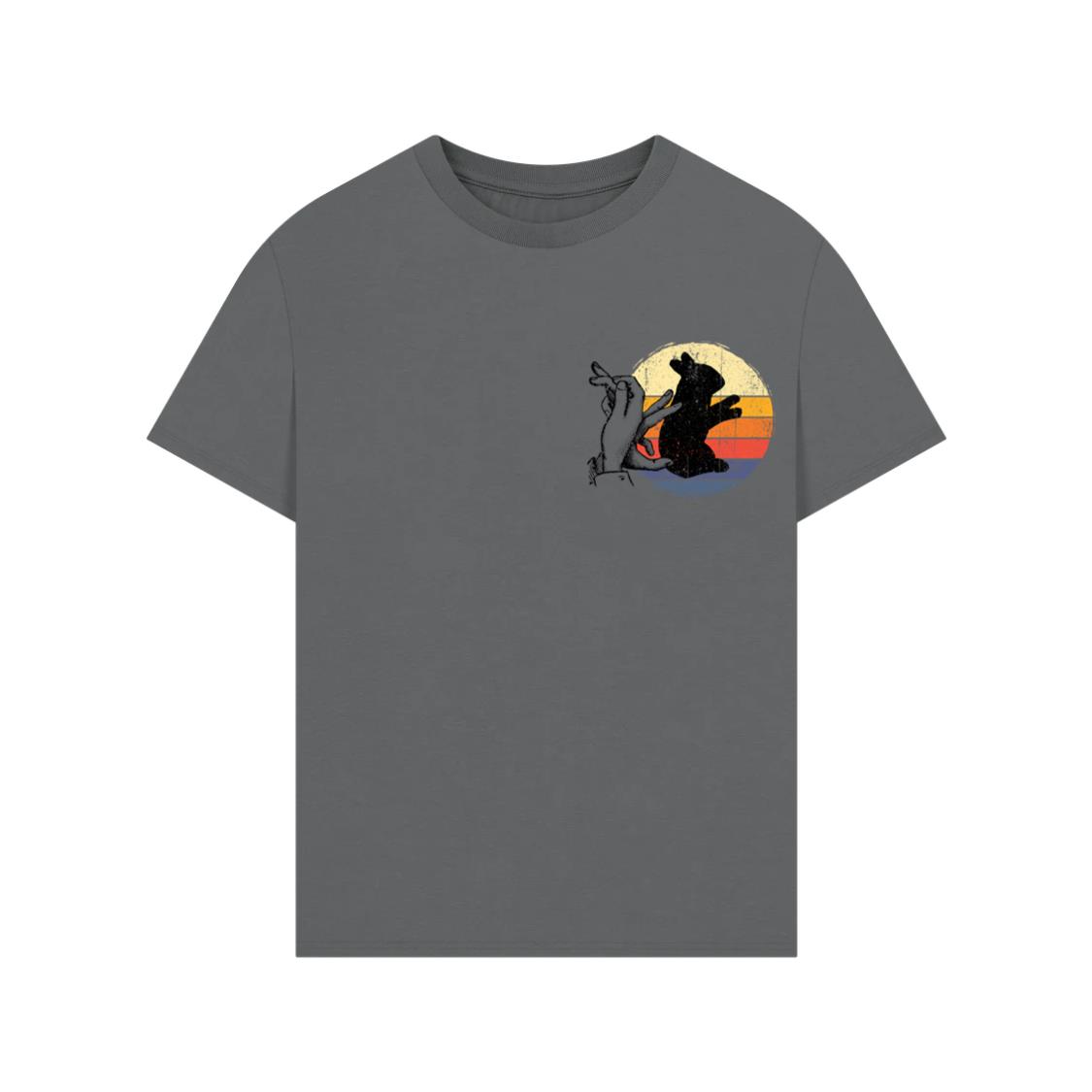 Rabbit Shadow Art Animal Rescue Pet Adoption Graphic T-Shirt - Image 3