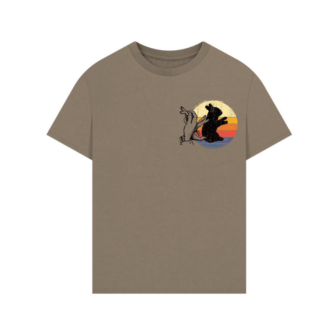 Rabbit Shadow Art Animal Rescue Pet Adoption Graphic T-Shirt - Image 4