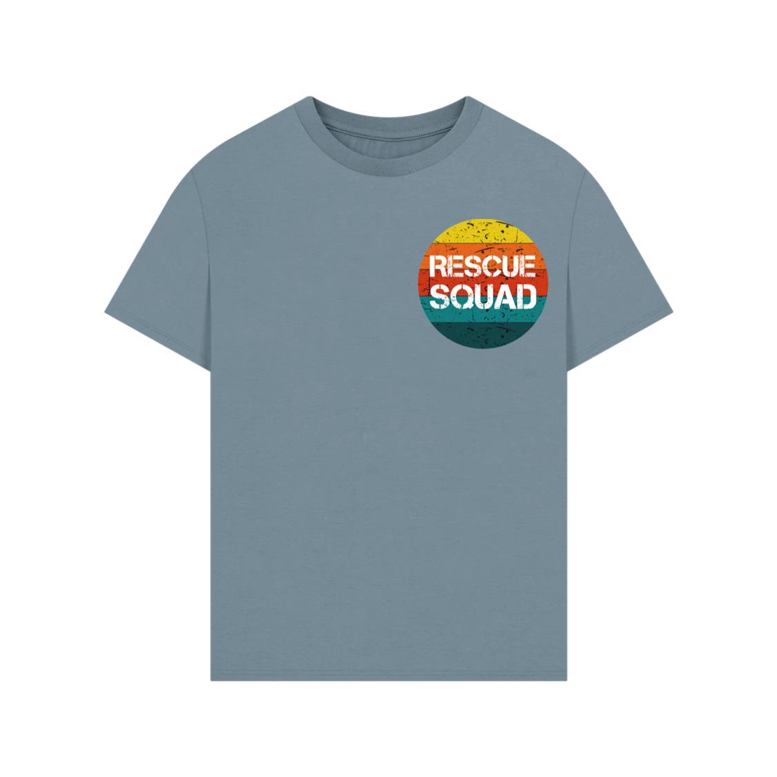 Rescue Squad Vintage Style Animal Adoption Pet Lover Gift T-Shirt - Image 2