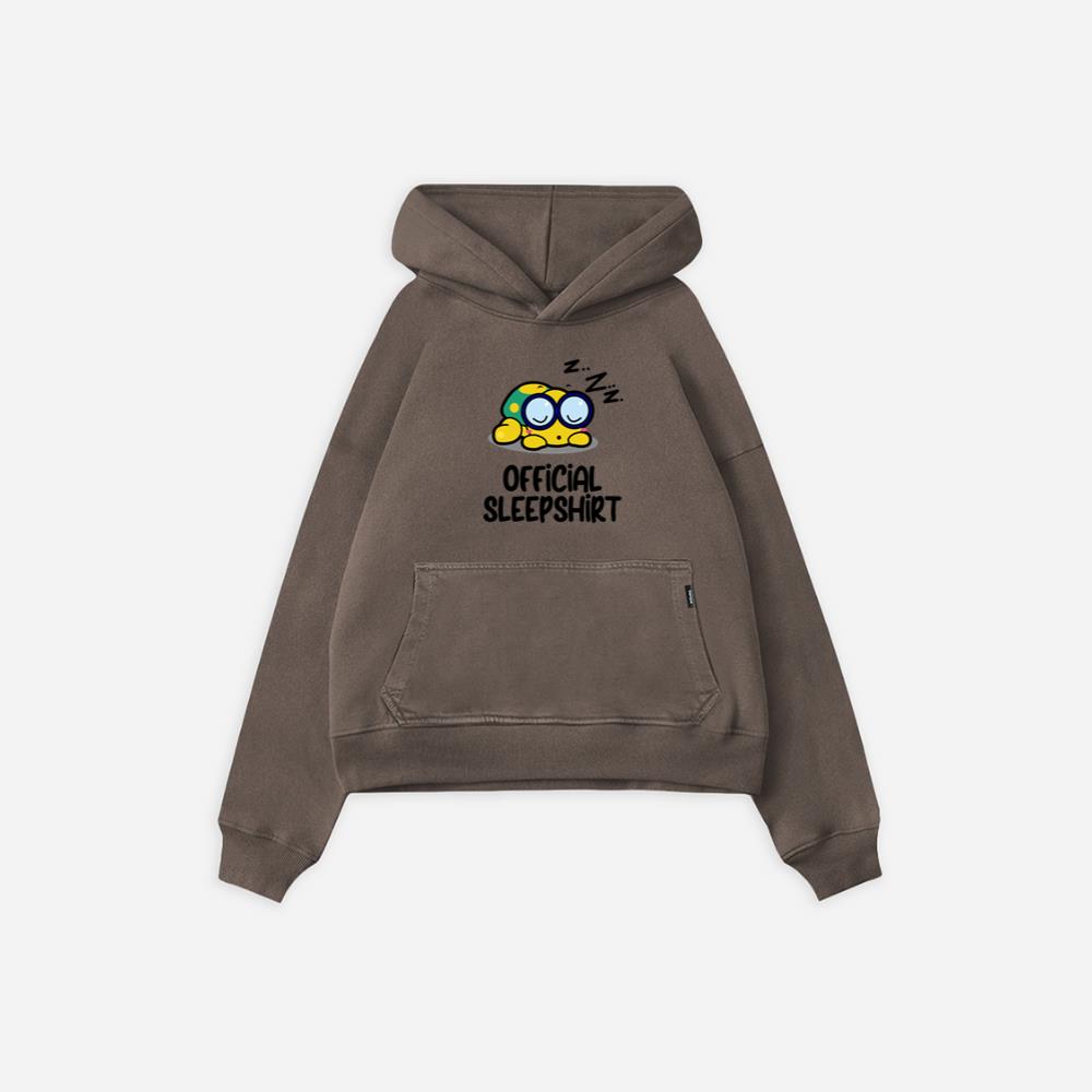 Turtle with Glasses Sleeping Official Sleep Shirt Hoodie - Image 2